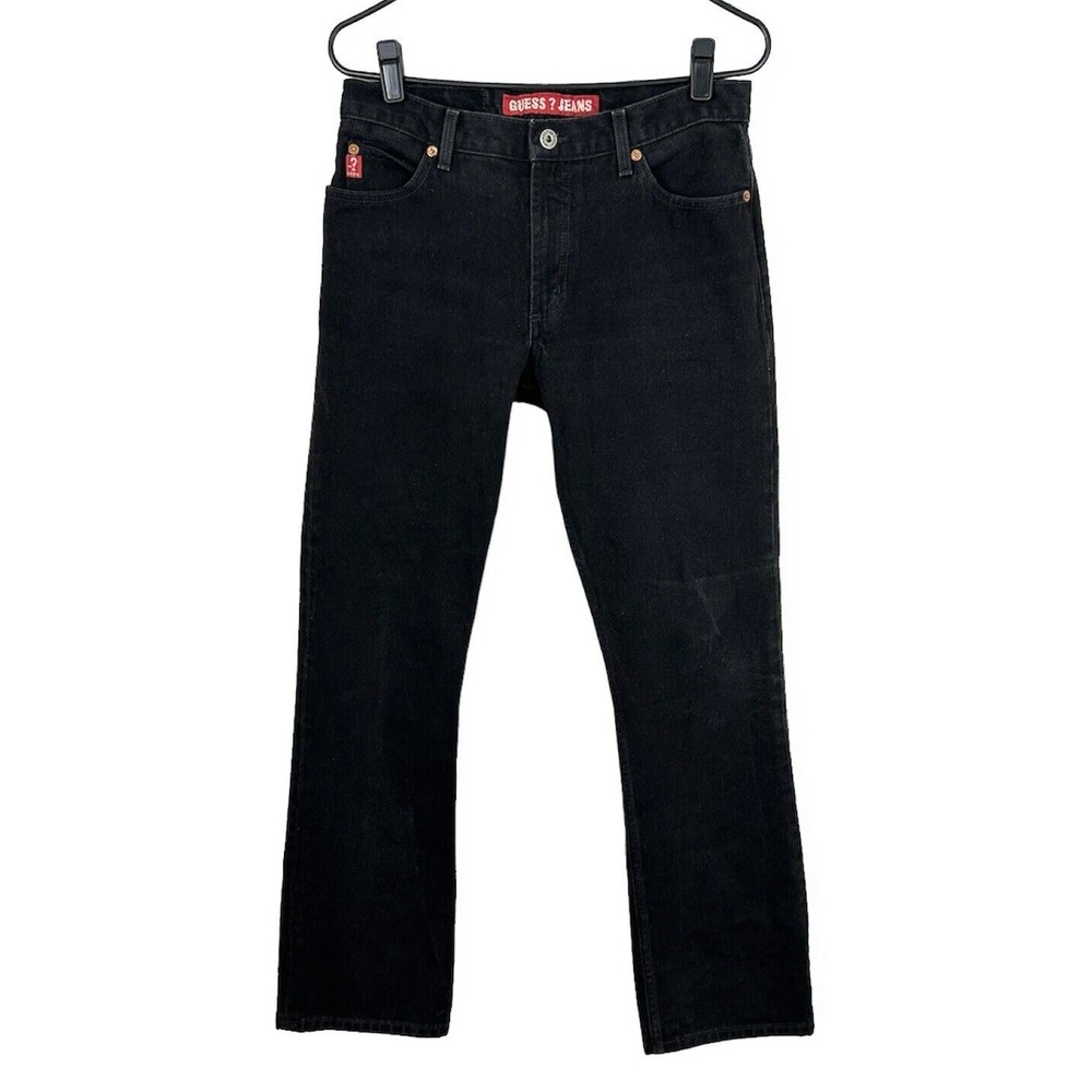 Guess Jeans Women's Subtle Bootcut Jeans Black Size 29/30